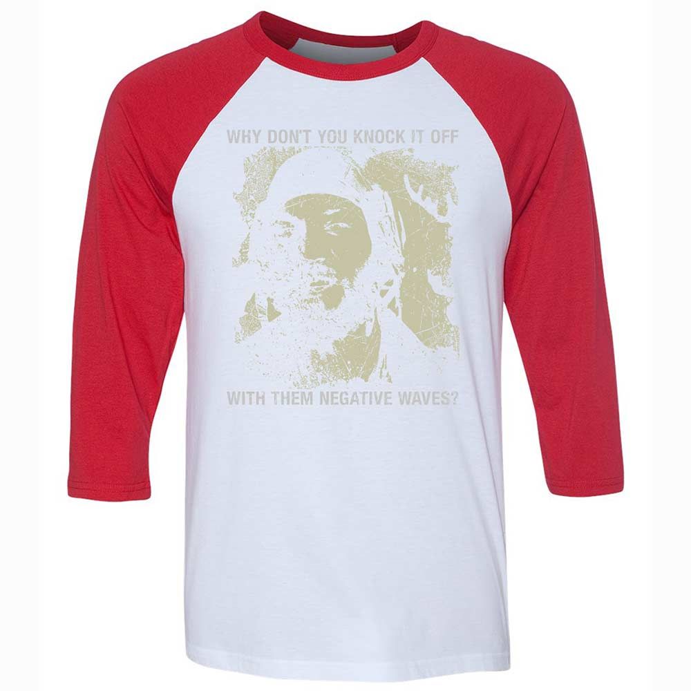 Unisex 3/4 Baseball Tee - M1WAJMDE - White/Red - 9