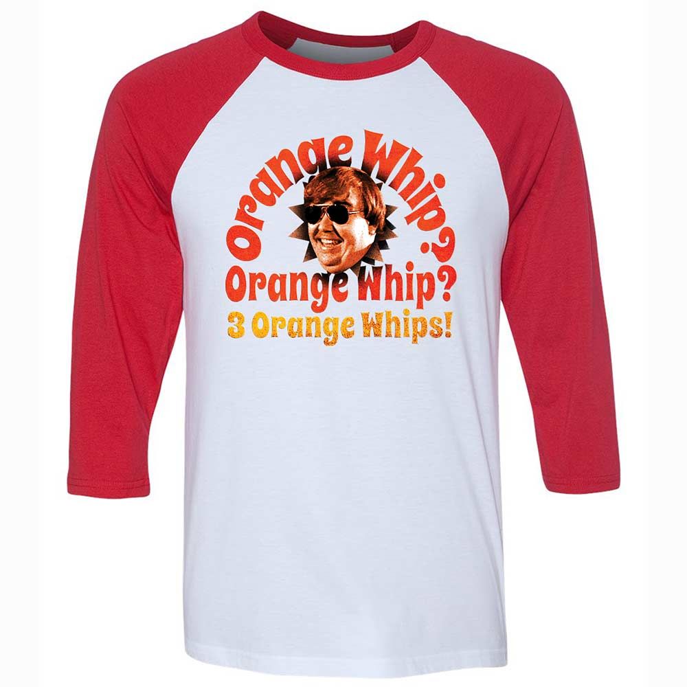 Unisex 3/4 Baseball Tee - 17RK3ZMF - White/Red - 9
