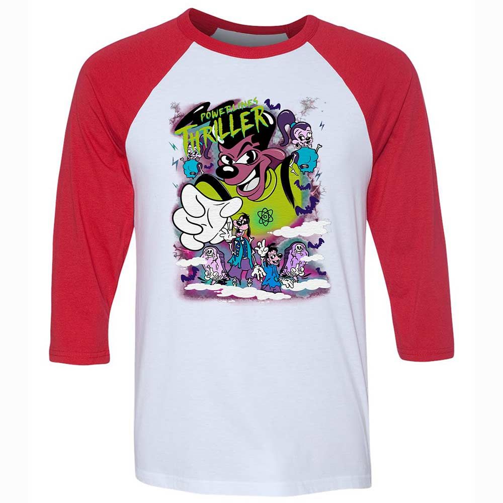 Vintage Pop Cartoon Horror Mashup - White/Red - 9