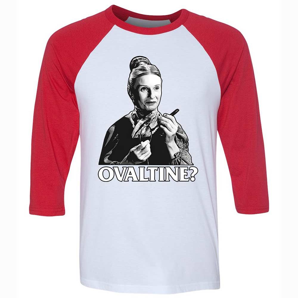 Unisex 3/4 Baseball Tee - QF8ZS3HB - White/Red - 9