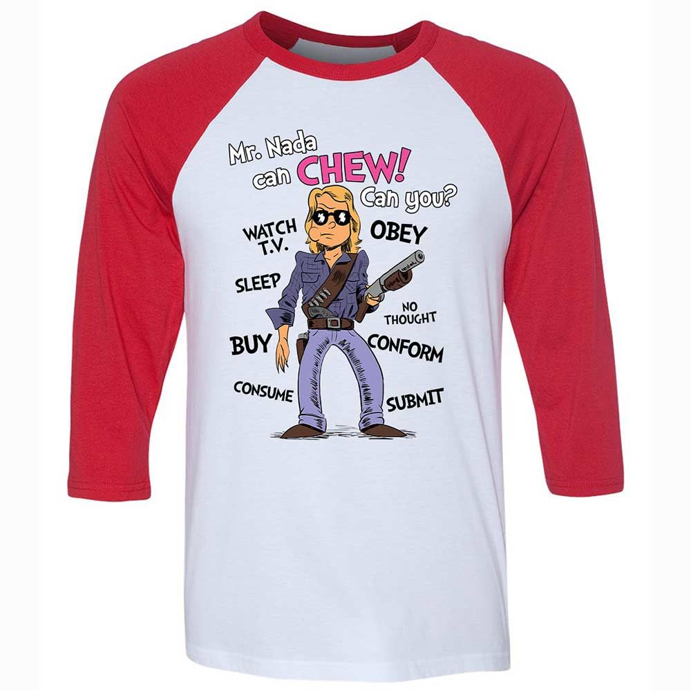 I have come here to chew bubblegum and kick ass - White/Red - 9