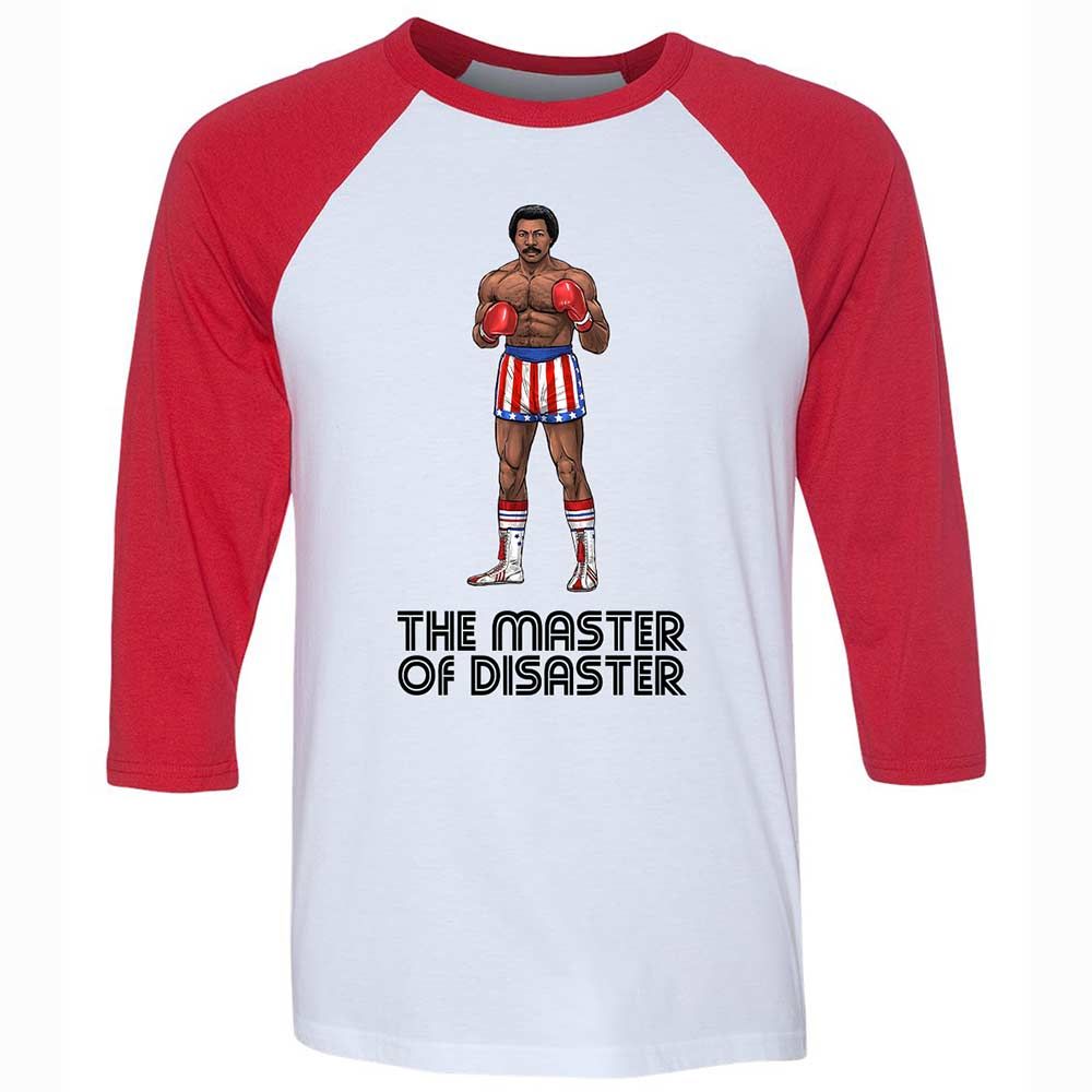 Unisex 3/4 Baseball Tee - CWBFW3L8 - White/Red - 9