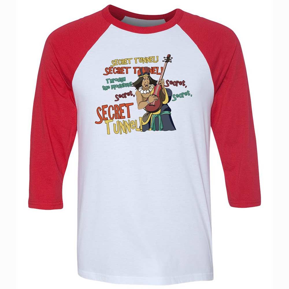 Unisex 3/4 Baseball Tee - 6M9RWTLA - White/Red - 9