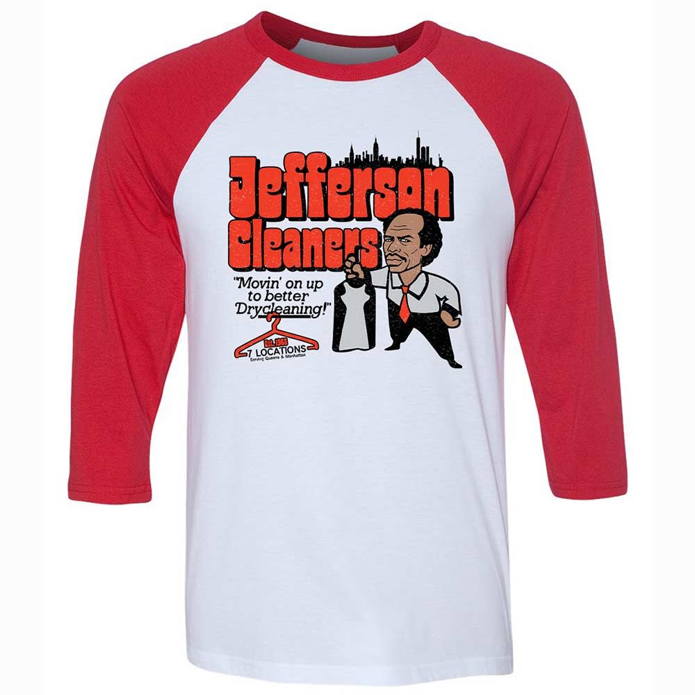 Unisex 3/4 Baseball Tee - 7W57AV6G - White/Red - 9
