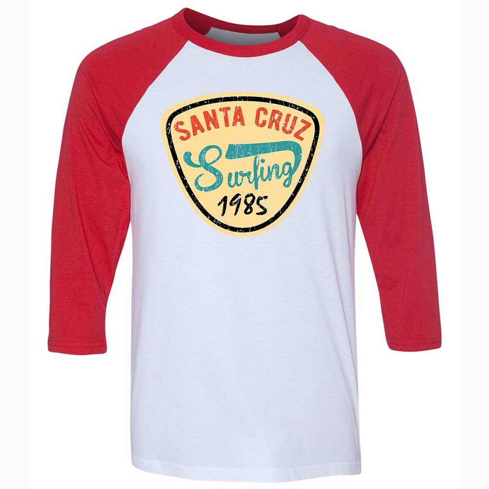 Unisex 3/4 Baseball Tee - 1XLTMHK8 - White/Red - 9