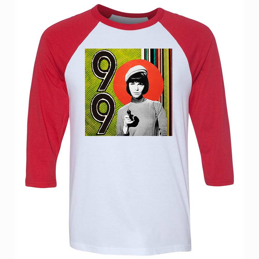 Unisex 3/4 Baseball Tee - X2ESFK5T - White/Red - 9