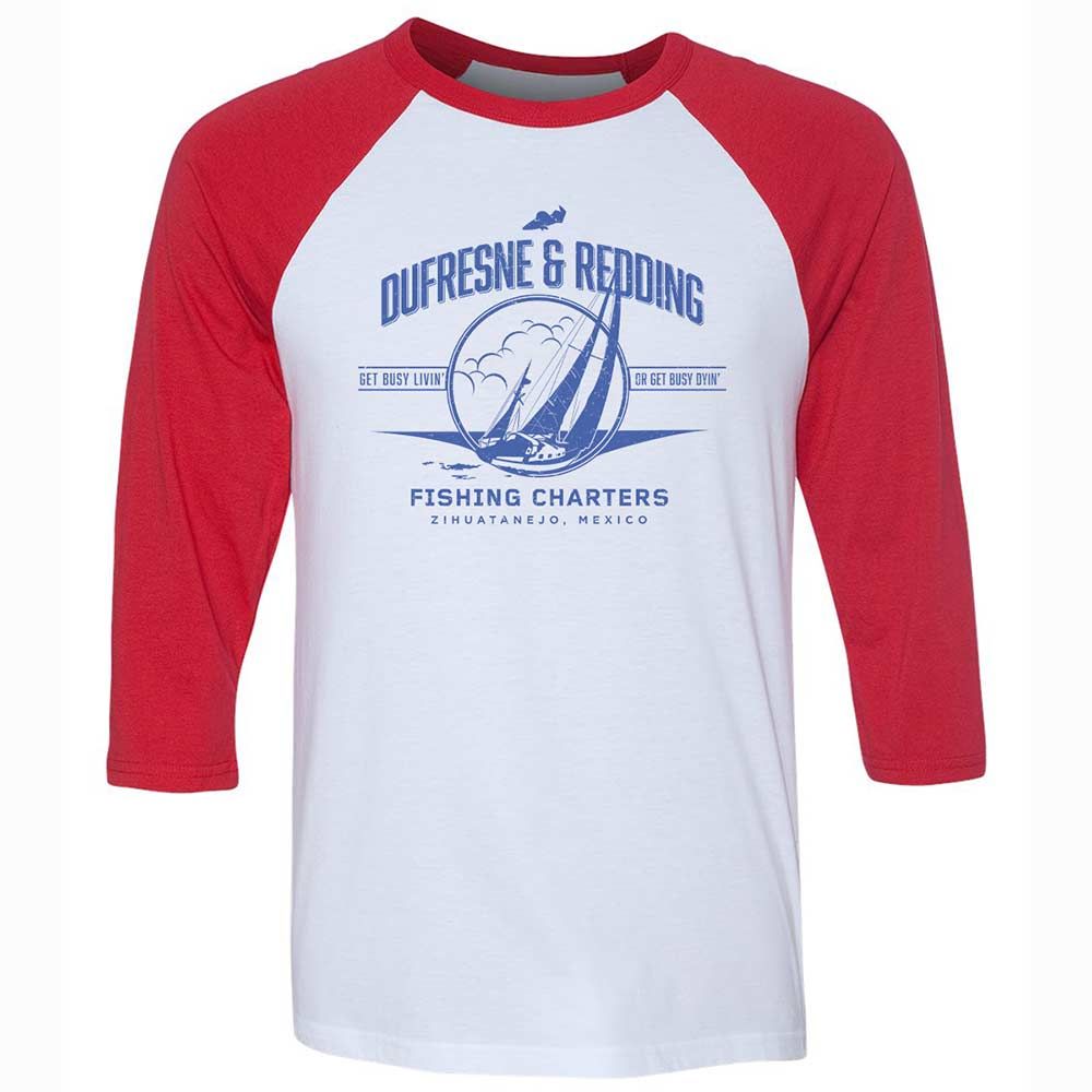 Unisex 3/4 Baseball Tee - SEHUZ4HX - White/Red - 9