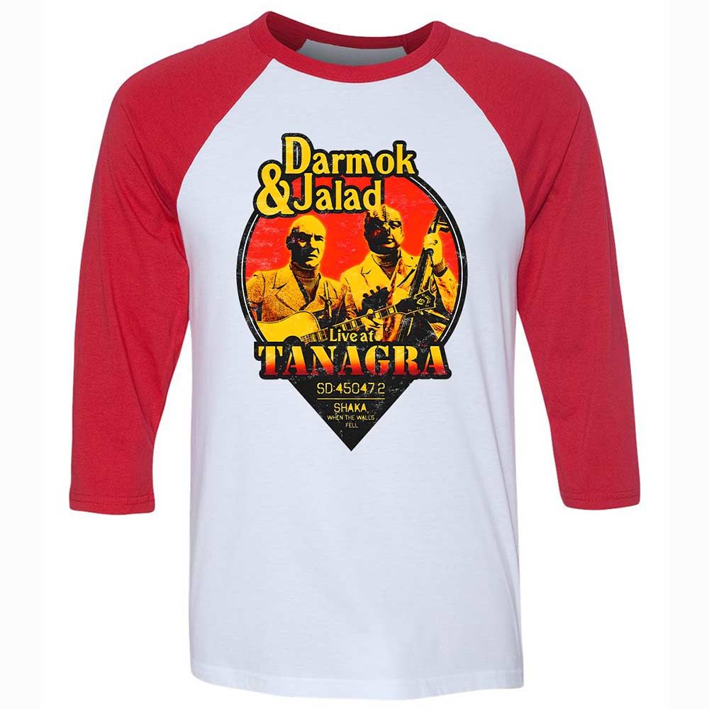 Unisex 3/4 Baseball Tee - 2H5G62UU - White/Red - 9