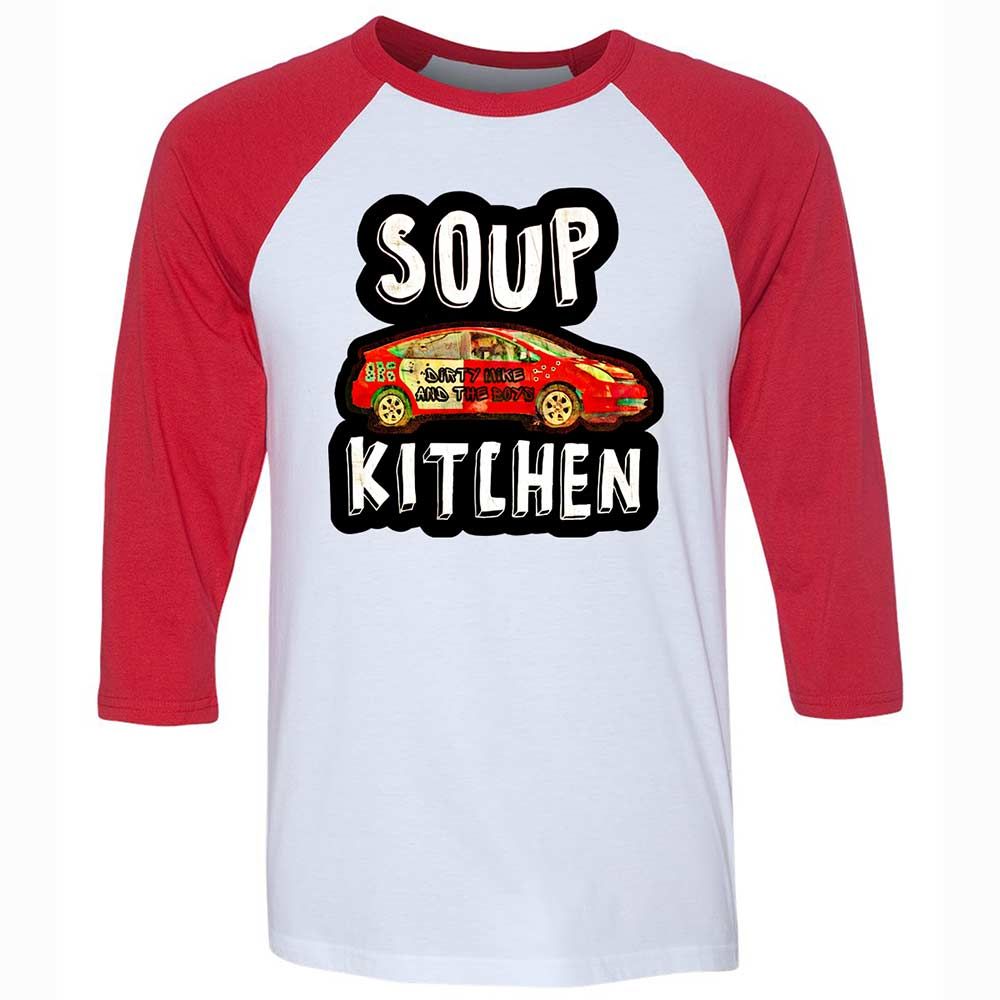 Unisex 3/4 Baseball Tee - TM68UEML - White/Red - 9