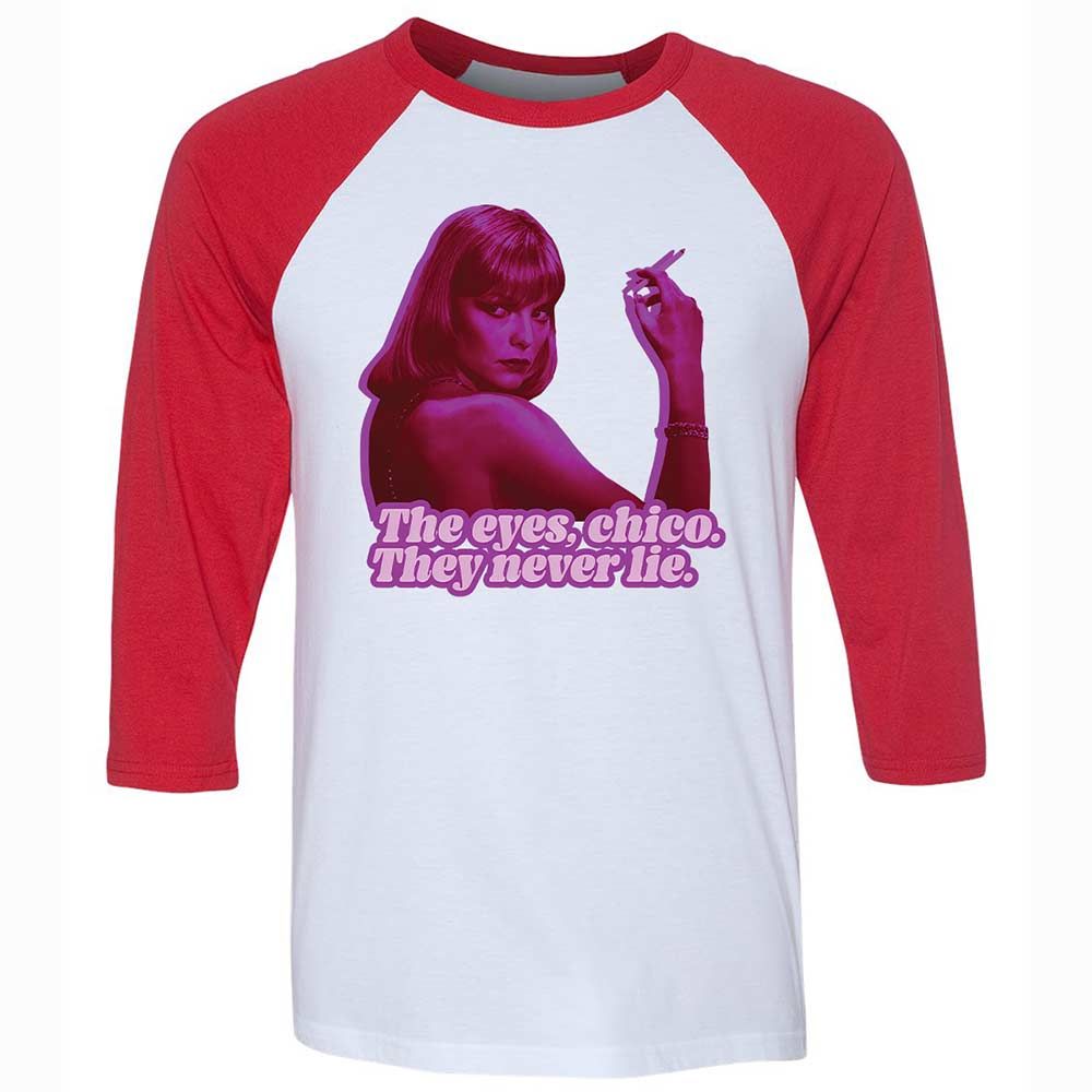 Unisex 3/4 Baseball Tee - JRCFE2FH - White/Red - 9
