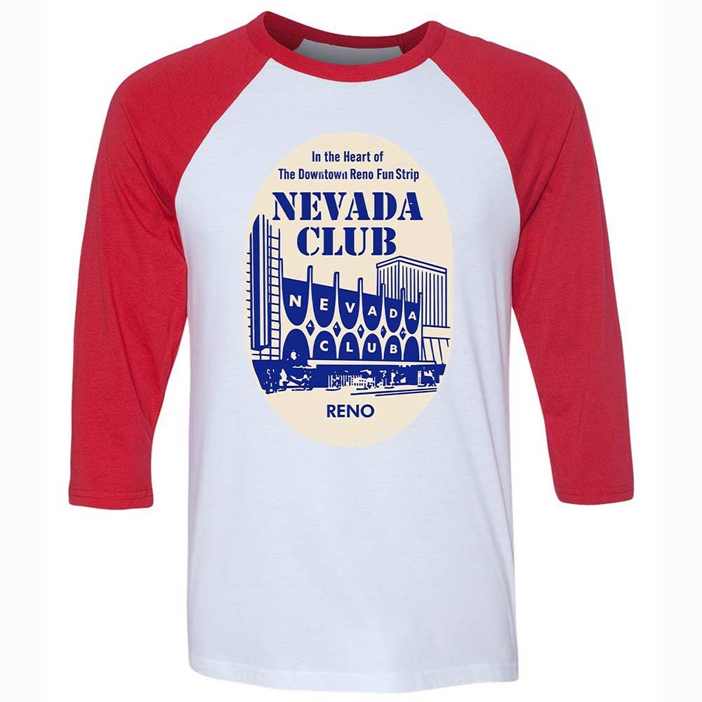 Unisex 3/4 Baseball Tee - KHRFMWW7 - White/Red - 9