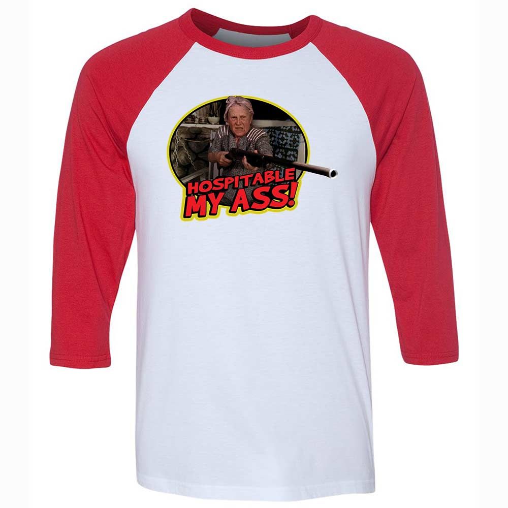 Unisex 3/4 Baseball Tee - GWT98QMT - White/Red - 9
