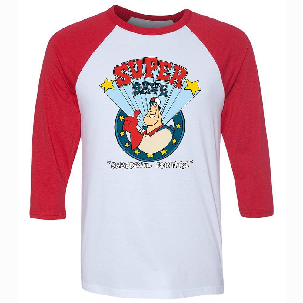 Unisex 3/4 Baseball Tee - 8W8VJ7MS - White/Red - 9