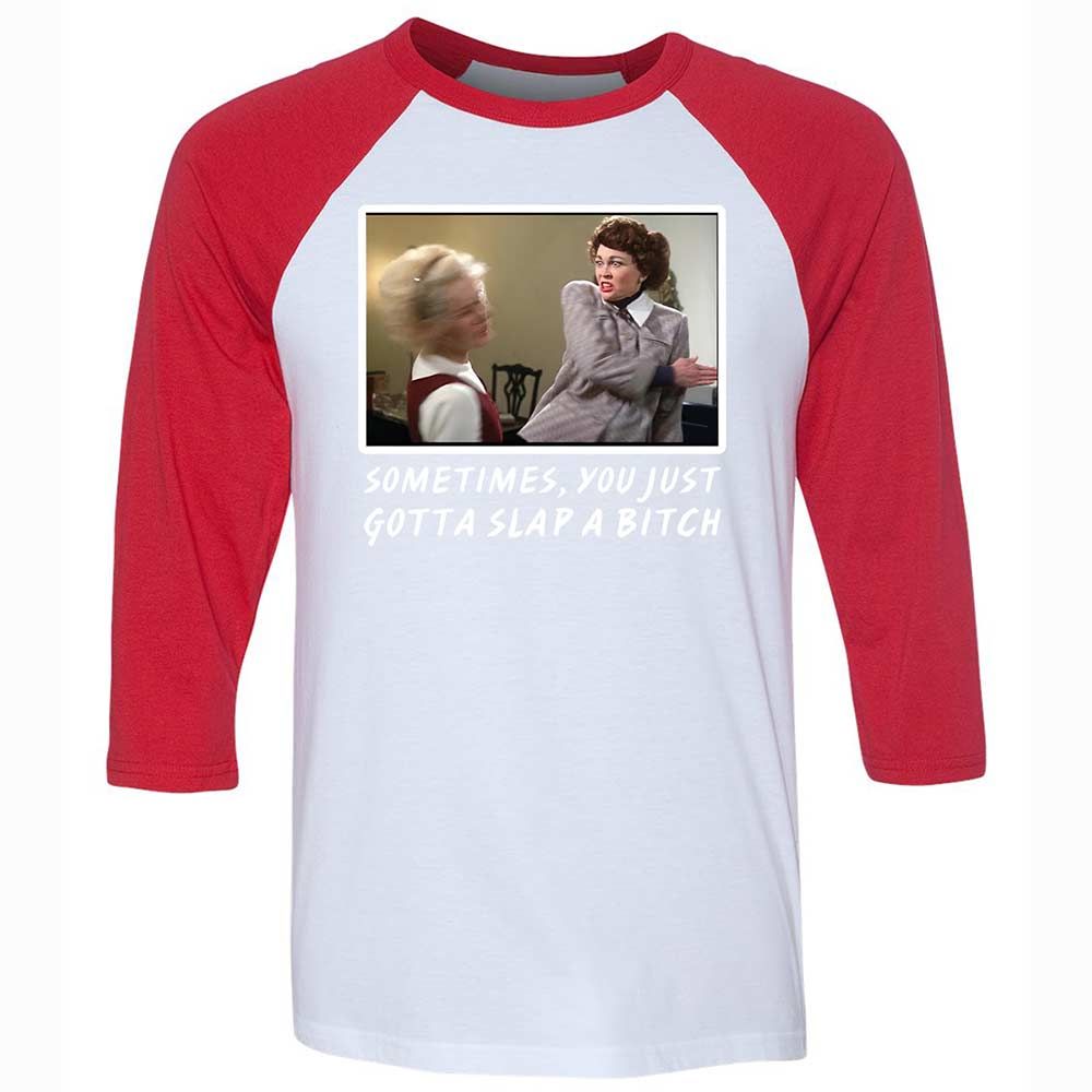 Unisex 3/4 Baseball Tee - BUN5JCTA - White/Red - 9
