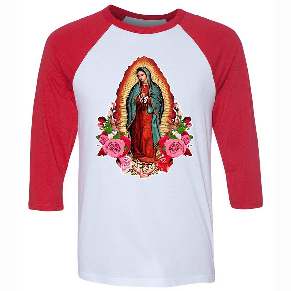 Our Lady of Guadalupe - White/Red - 9