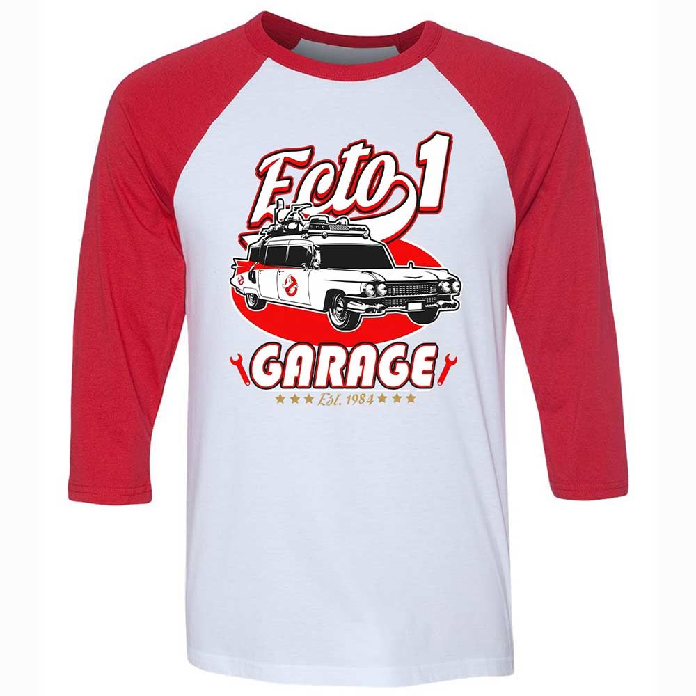 Unisex 3/4 Baseball Tee - SYU5KM6T - White/Red - 9