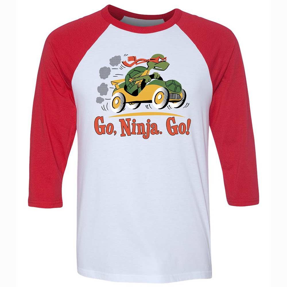 Unisex 3/4 Baseball Tee - F6ZCG5YA - White/Red - 9