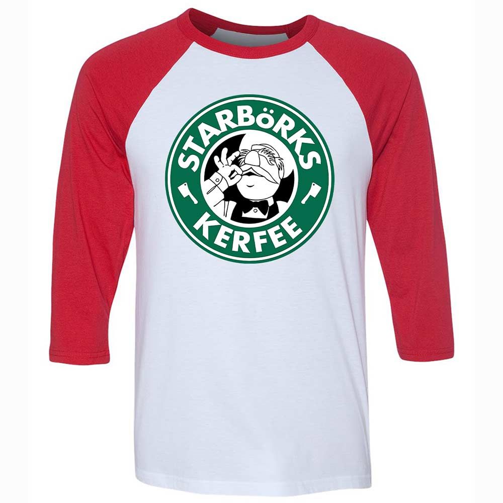 Unisex 3/4 Baseball Tee - DLQ1VRLW - White/Red - 9