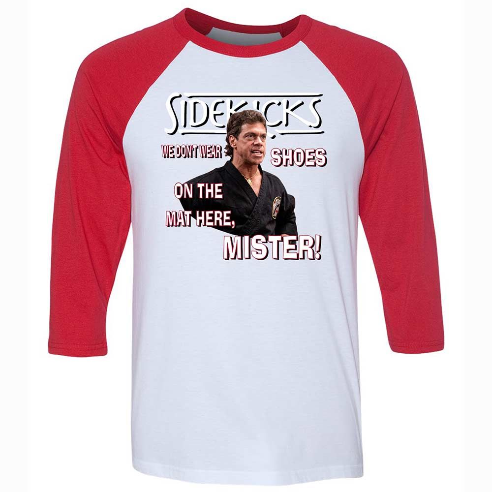 Unisex 3/4 Baseball Tee - XUGM5BJK - White/Red - 9