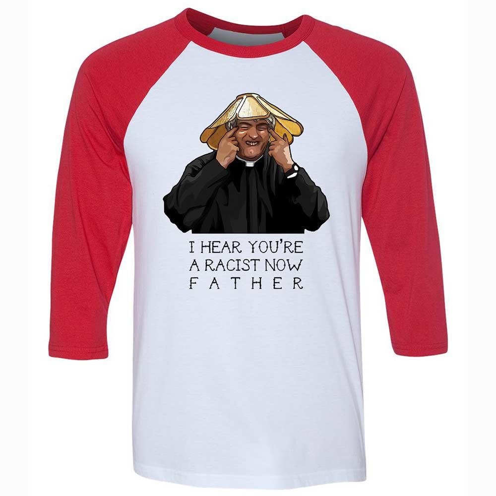 Unisex 3/4 Baseball Tee - G3M8BYR3 - White/Red - 9