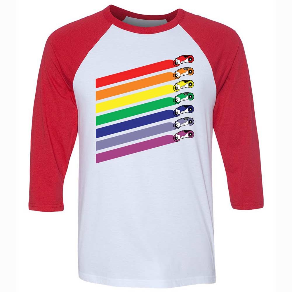 Race The Rainbow - White/Red - 9
