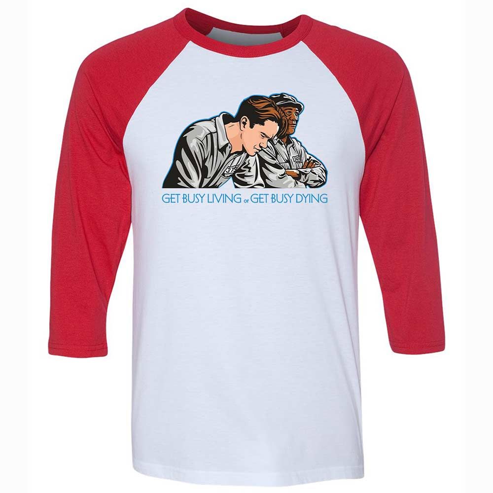 Get Busy Living - White/Red - 9