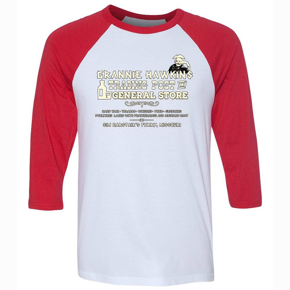 Unisex 3/4 Baseball Tee - GP4HXGM1 - White/Red - 9