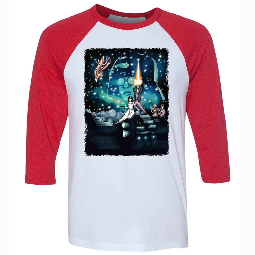 Unisex 3/4 Baseball Tee - 2ZSG4MQA - White/Red - 9