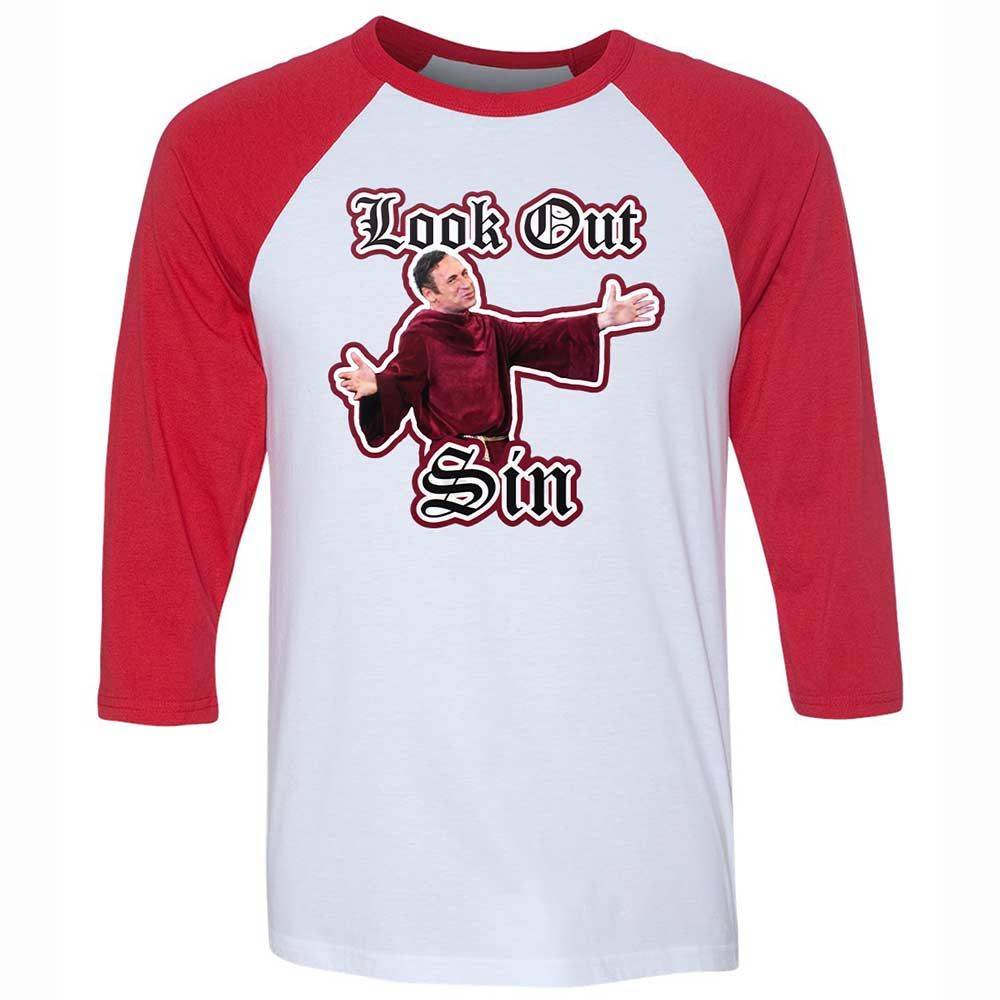 Unisex 3/4 Baseball Tee - G7PYNNEY - White/Red - 9