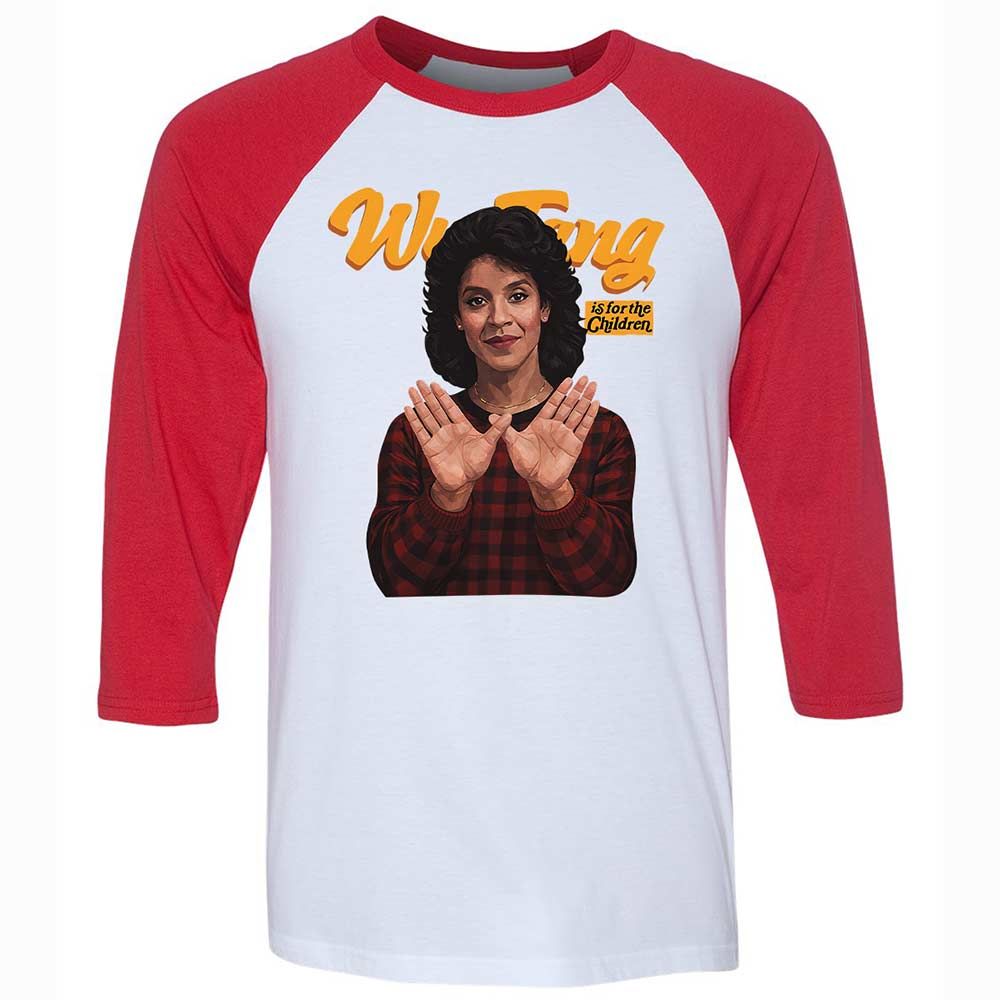 Unisex 3/4 Baseball Tee - U87ASFM9 - White/Red - 9