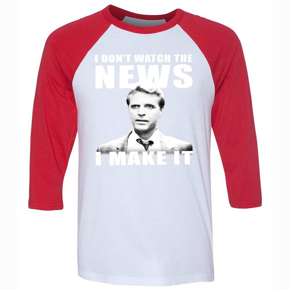 Unisex 3/4 Baseball Tee - FWZNXGWX - White/Red - 9
