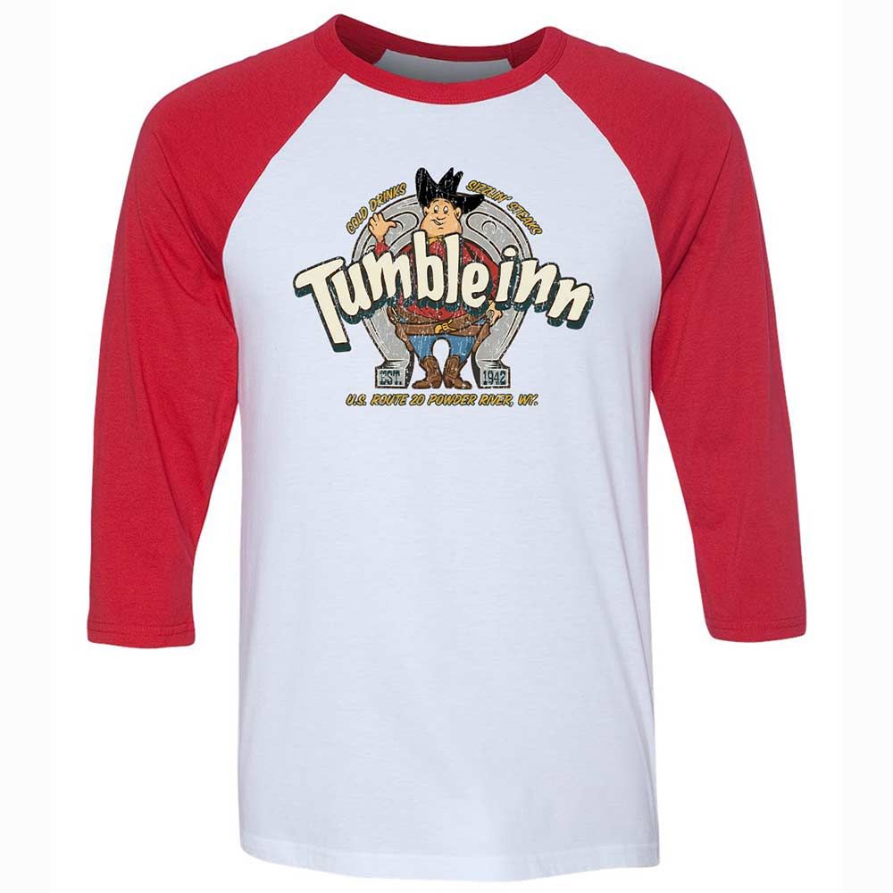 Unisex 3/4 Baseball Tee - LDLT6X67 - White/Red - 9