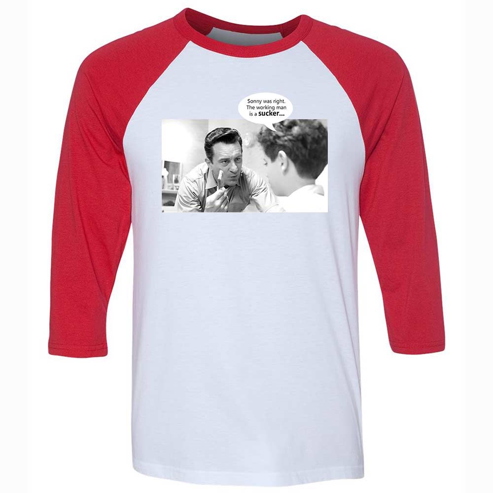 Unisex 3/4 Baseball Tee - VUWKERQ1 - White/Red - 9