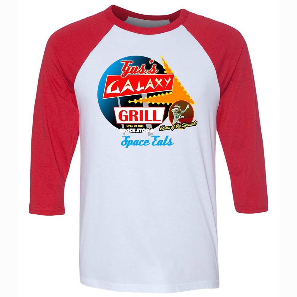 Unisex 3/4 Baseball Tee - BL7RLPRT - White/Red - 9