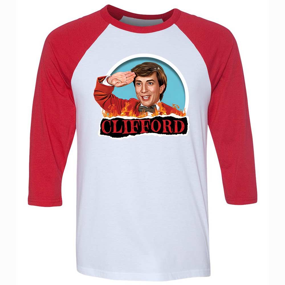 Unisex 3/4 Baseball Tee - Z1VX9F11 - White/Red - 9