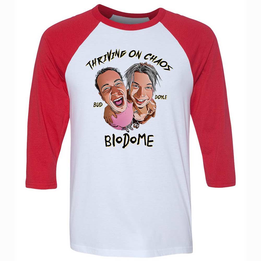 Unisex 3/4 Baseball Tee - 1UJNR6LU - White/Red - 9