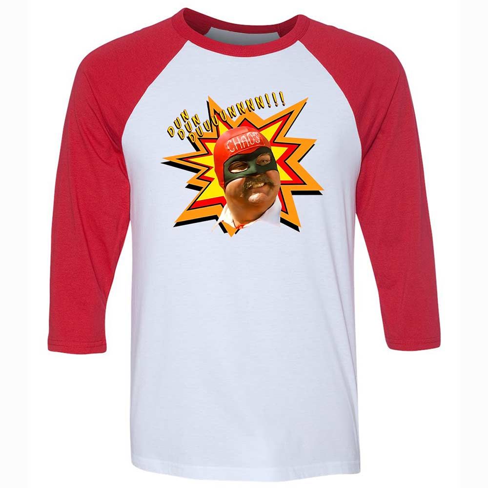 Unisex 3/4 Baseball Tee - ZL8F46ZD - White/Red - 9