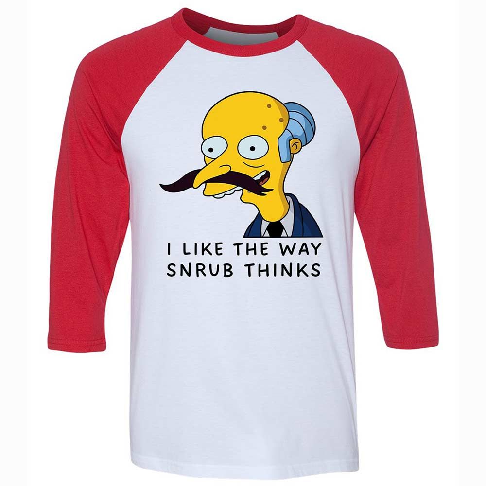 I Like the Way Snrub Thinks - White/Red - 9