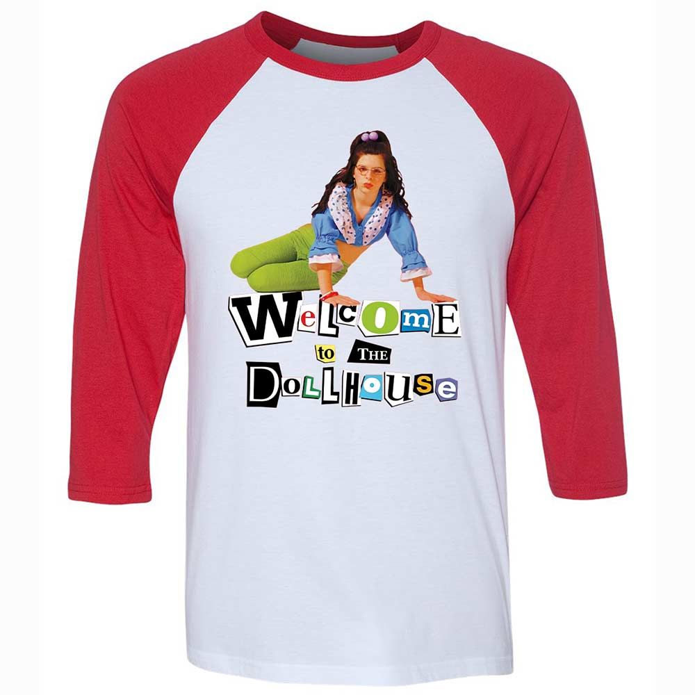 Unisex 3/4 Baseball Tee - SUTDUVD6 - White/Red - 9