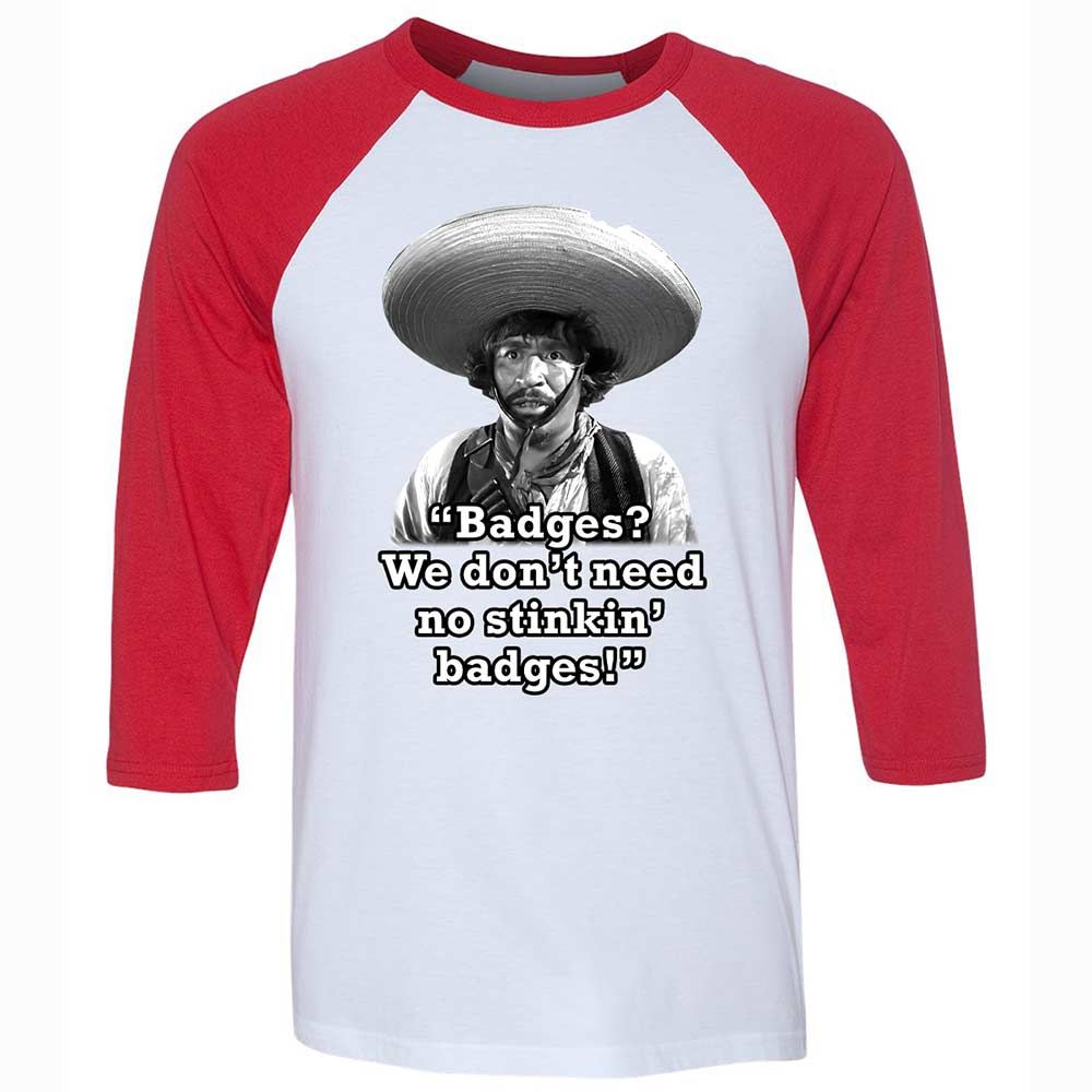 We don't need no stinkin' badges - White/Red - 9