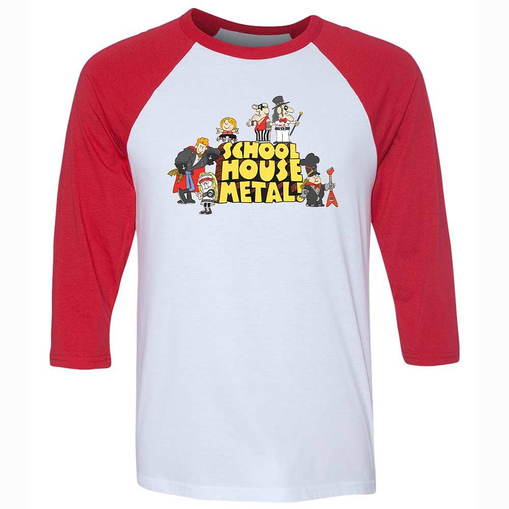 School House Metal - White/Red - 9