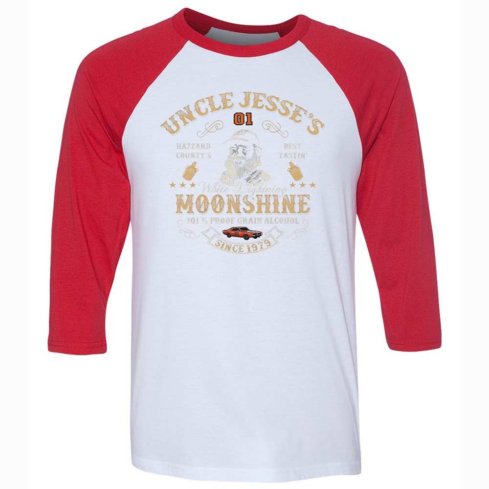 Unisex 3/4 Baseball Tee - 1B2H9JCD - White/Red - 9