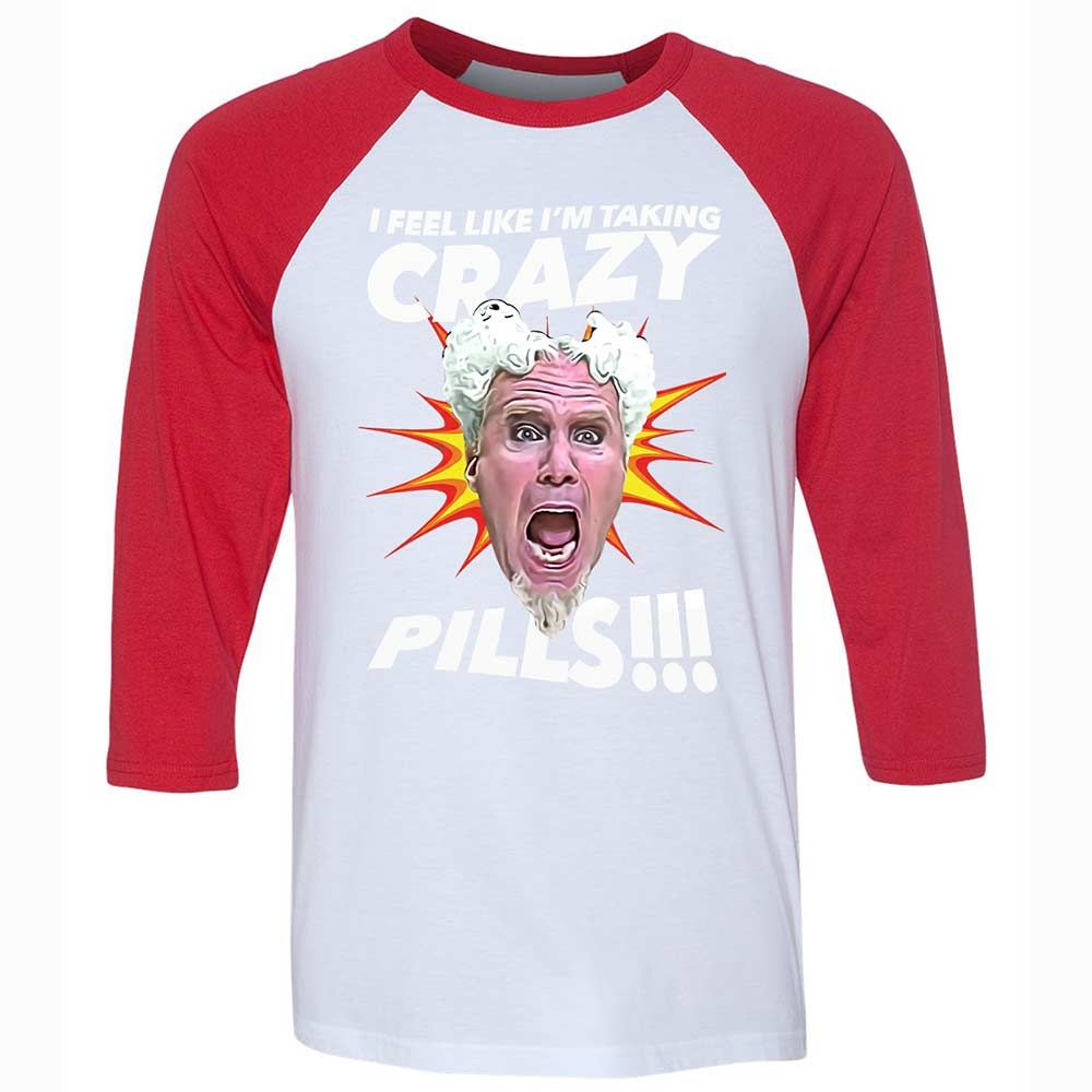Unisex 3/4 Baseball Tee - 7XUX59QA - White/Red - 9