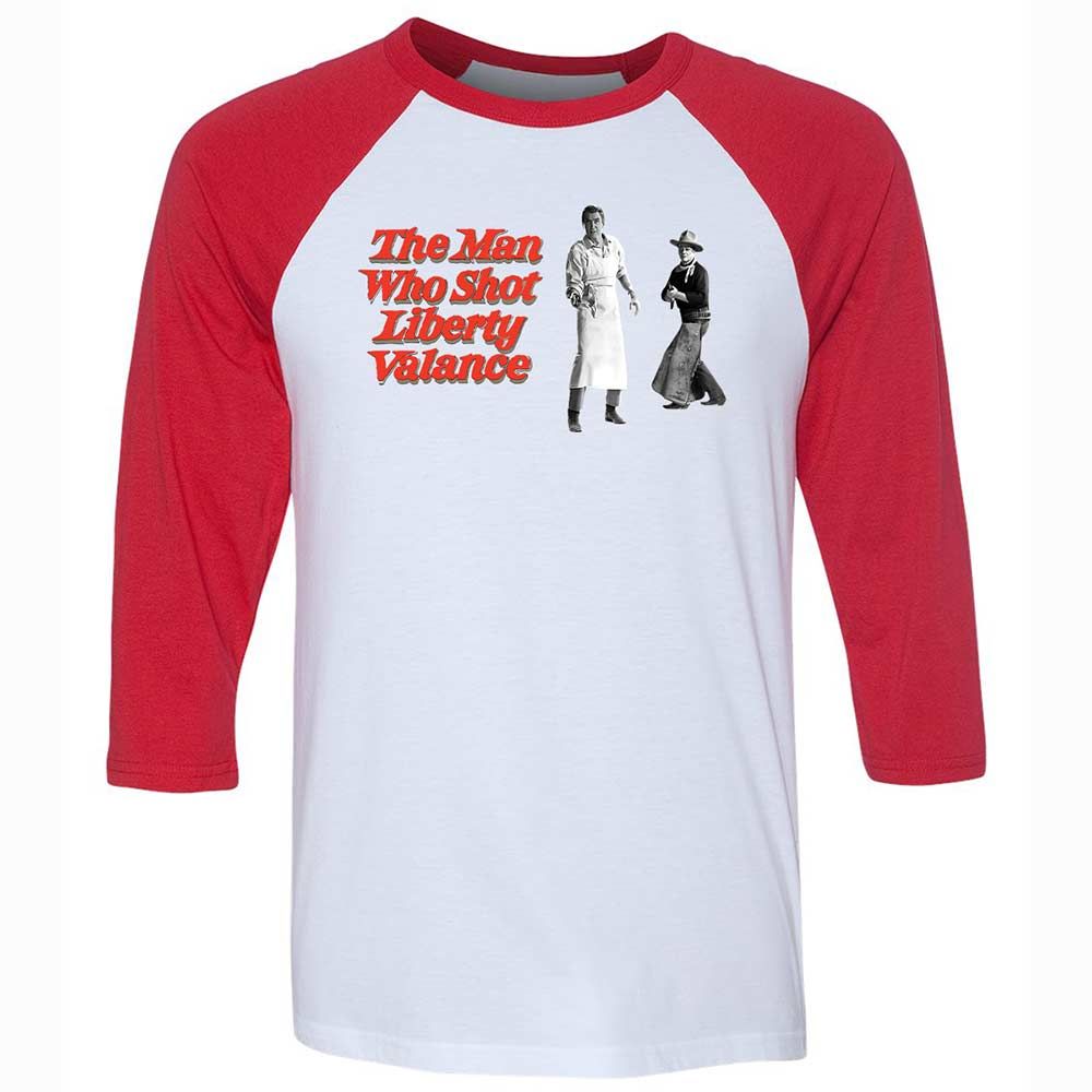 Unisex 3/4 Baseball Tee - 4QLZMX72 - White/Red - 9