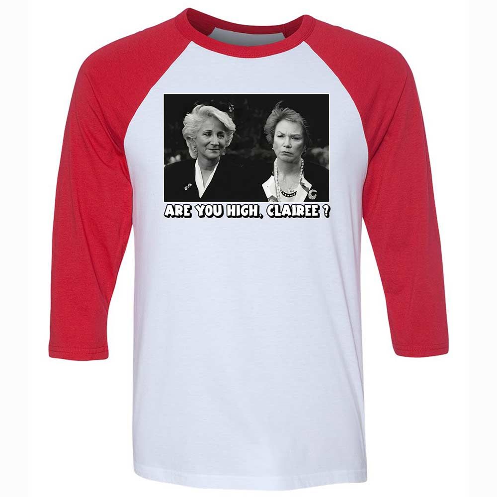 Unisex 3/4 Baseball Tee - TL778VGM - White/Red - 9
