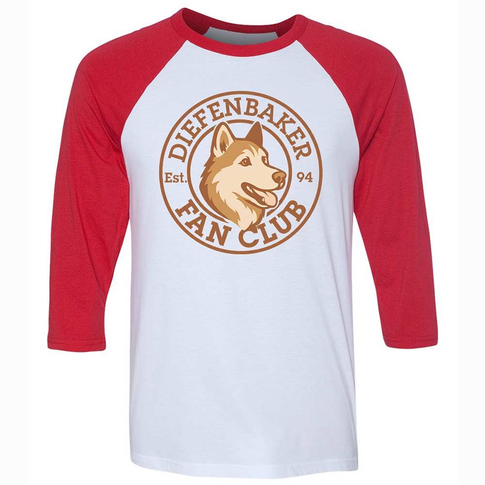 Unisex 3/4 Baseball Tee - 2MM2NL7Z - White/Red - 9