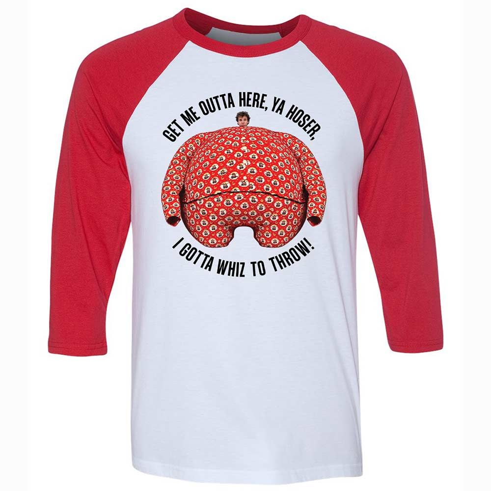 Unisex 3/4 Baseball Tee - CL9MFYZN - White/Red - 9