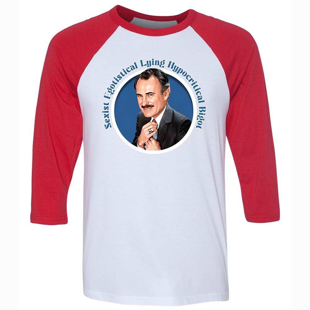Unisex 3/4 Baseball Tee - HGT6UE5L - White/Red - 9