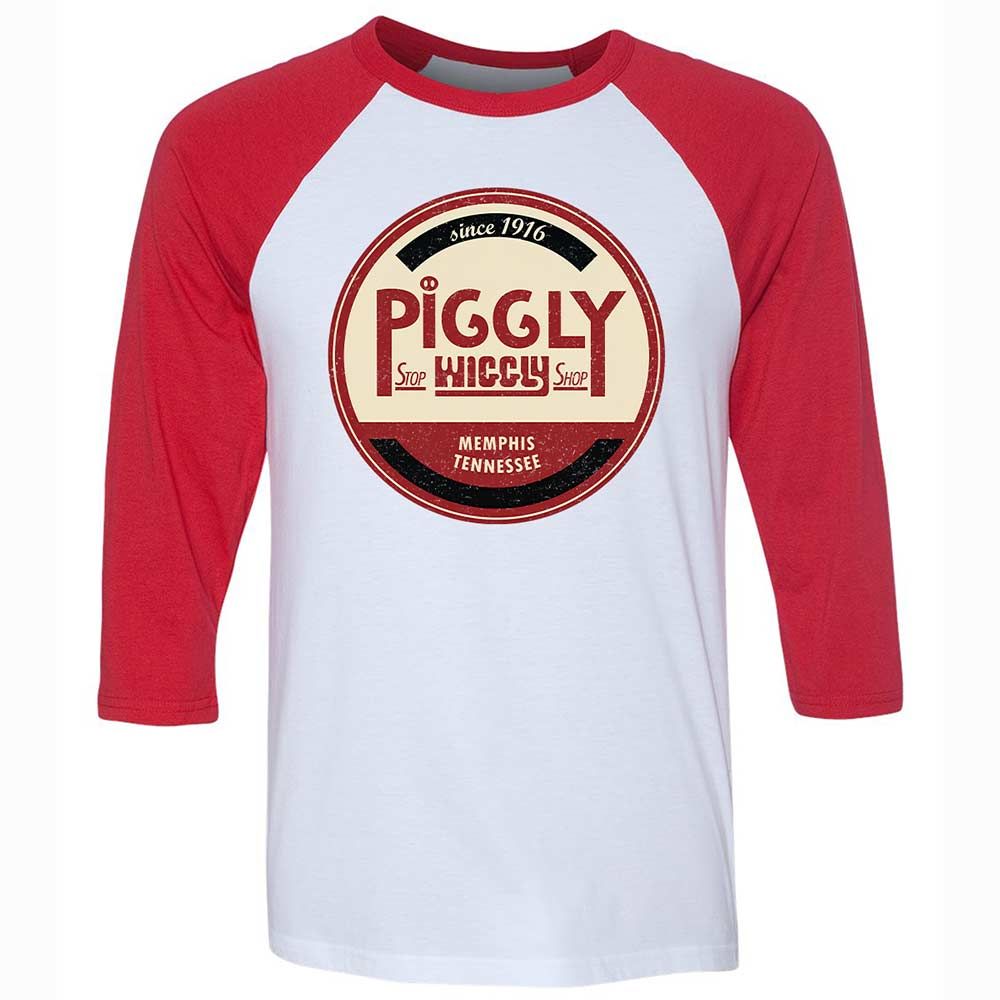 Unisex 3/4 Baseball Tee - 7G2F7J8Z - White/Red - 9