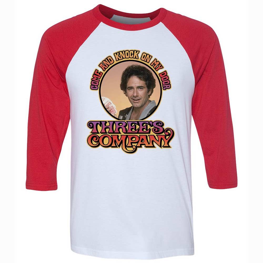 Unisex 3/4 Baseball Tee - NEF6QQEA - White/Red - 9